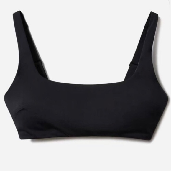 Everlane Women's NWT Black Square-Neck Bikini Top XL Bathing Suit Swim Beach - Picture 11 of 13